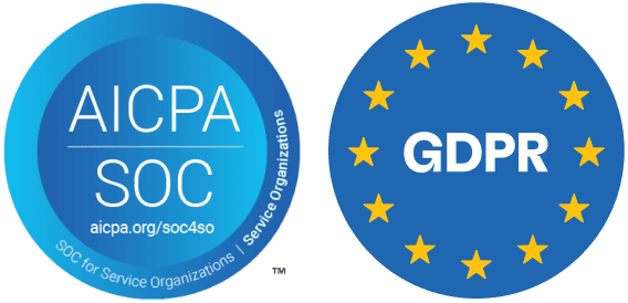 AICPA SOC and GDPR badges